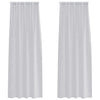 Vidaxx cortina de gasa 2 piezas gris claro 245 x 140 cm poliéster