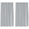 Vidaxl voile gordijn 2 pcs donkergrijs 140 x 140 cm polyester