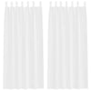 Vidaxl voile gordijn met gordijnen 2 pcs wit 245 x 140 cm polyester