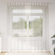 Vidaxl cortina de gasa con cortinas 2 piezas crema 245 x 140 cm poliéster