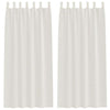 Vidaxl voile gordijn met gordijnen 2 pcs crème 245 x 140 cm polyester
