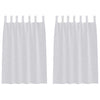 Vidaxx cortina de gasa 2 piezas gris claro 140 x 140 cm poliéster