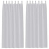 Tenda in voile Vidaxx 2 pezzi grigio chiaro 225 x 140 cm in poliestere