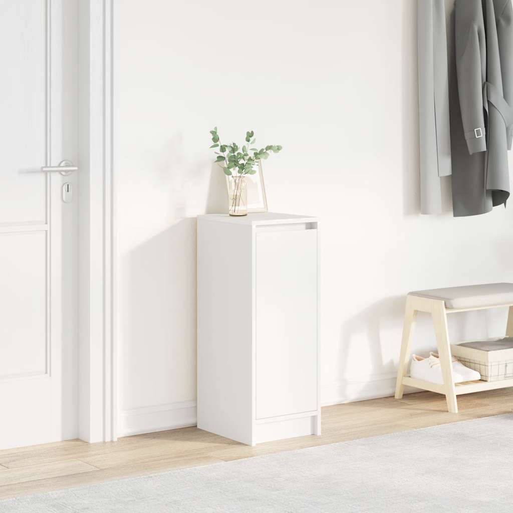 Vidaxx zapatero 29,5x34x76 cm madera contrachapada blanco