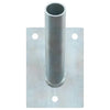 Vidaxl vlaggen mast houder zilver 10,5 x 7,5 x 0,25 cm staal