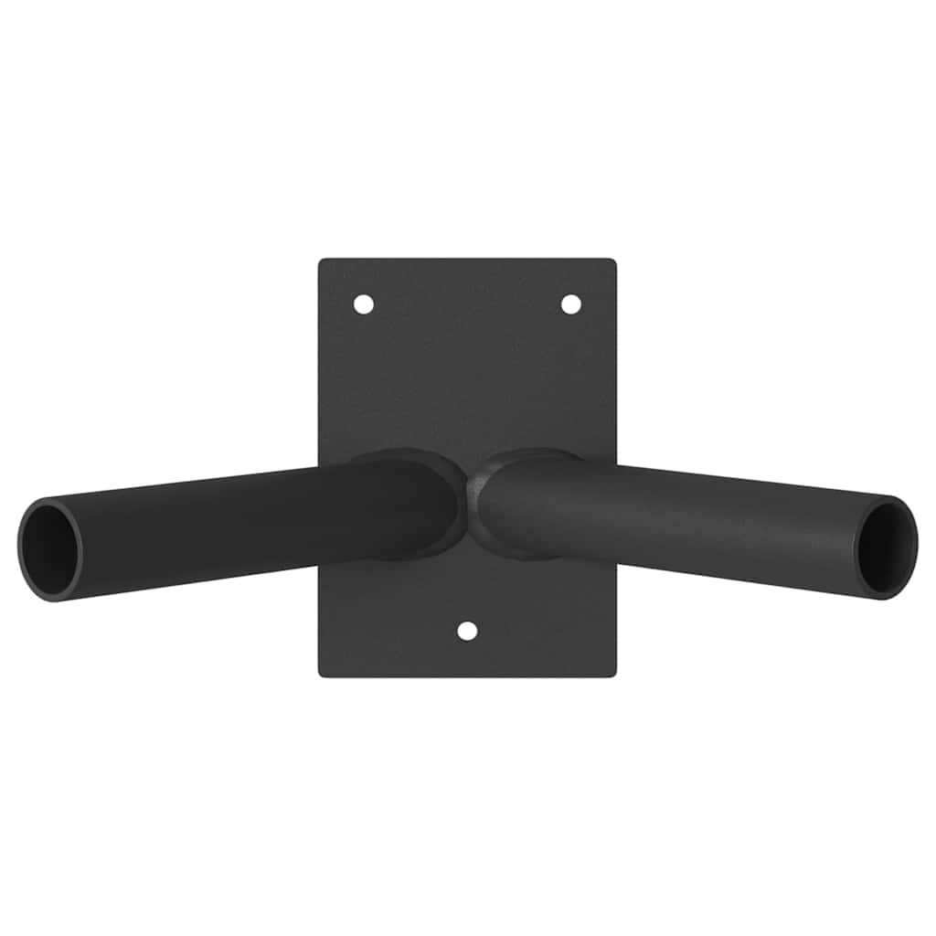 Portabandiera Vidaxxl nero 11,5 x 7,5 x 0,2 cm in acciaio