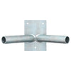 Vidaxl portabandiera argento 11,5 x 7,5 x 0,2 cm in acciaio