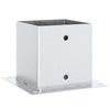 Clavijas cuadradas Vidaxl, 4 uds. acero galvanizado, color plata