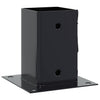 Vidaxl spokkels vierkant 12 st 91x91 mm antraciet staal gepoedercoat