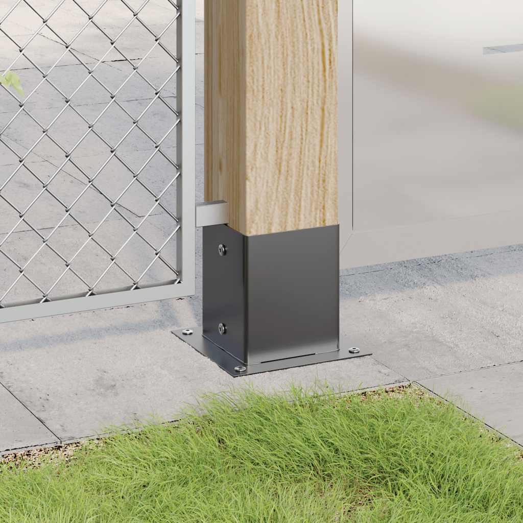 Vidaxl paonderstellen vierkant 12 st 101x101 mm gepoedercoat staal
