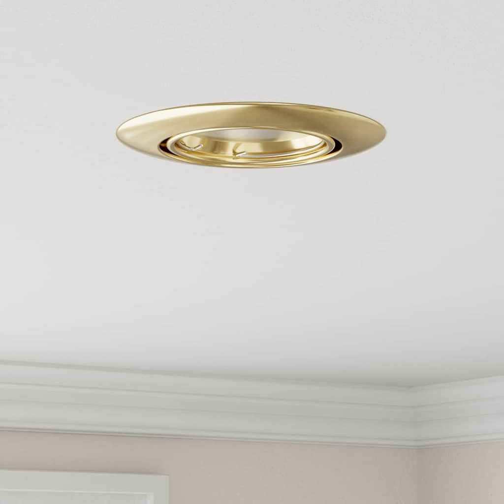 VidaXL spot 24 pz oro 9 x 9 x 2,5 cm in metallo