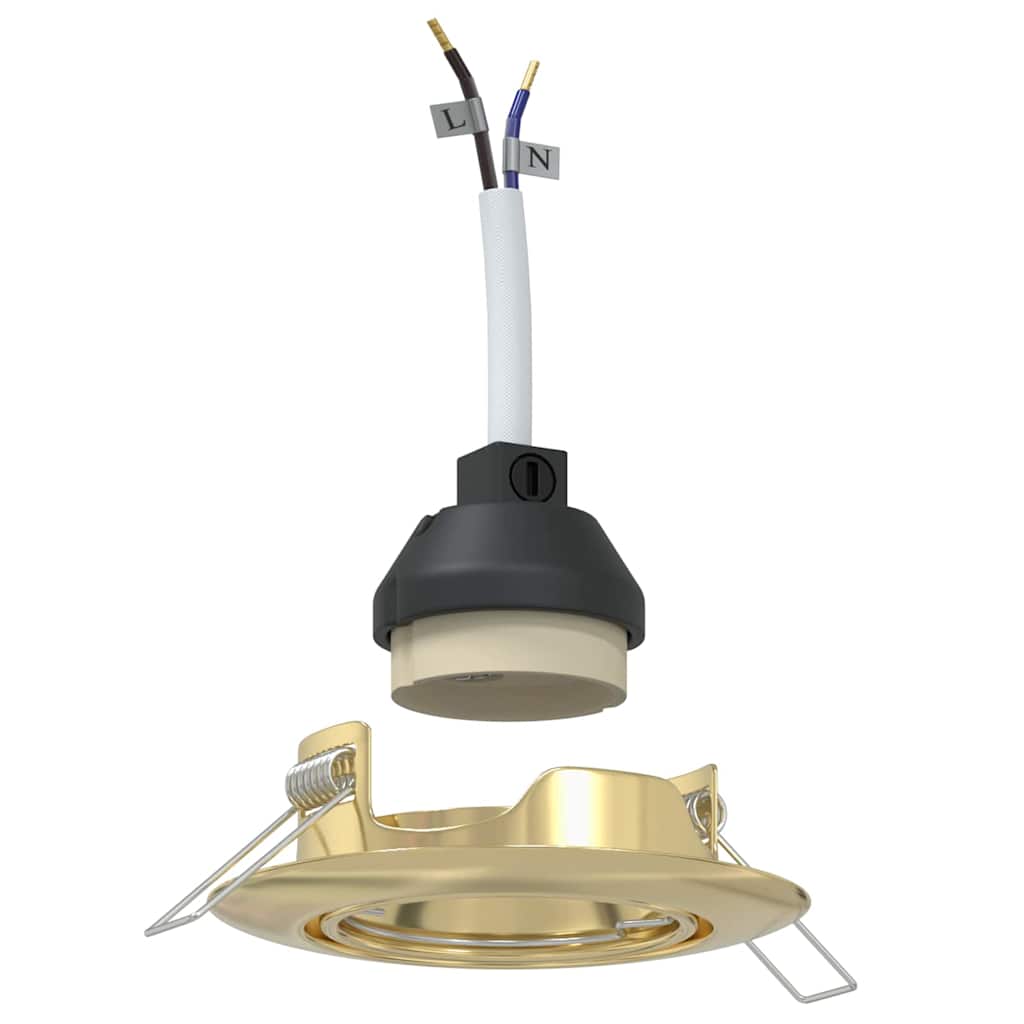 VidaXL spot 24 pz oro 9 x 9 x 2,5 cm in metallo