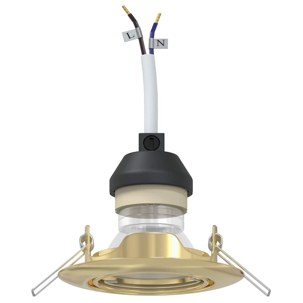 VidaXL spot 24 pz oro 9 x 9 x 2,5 cm in metallo
