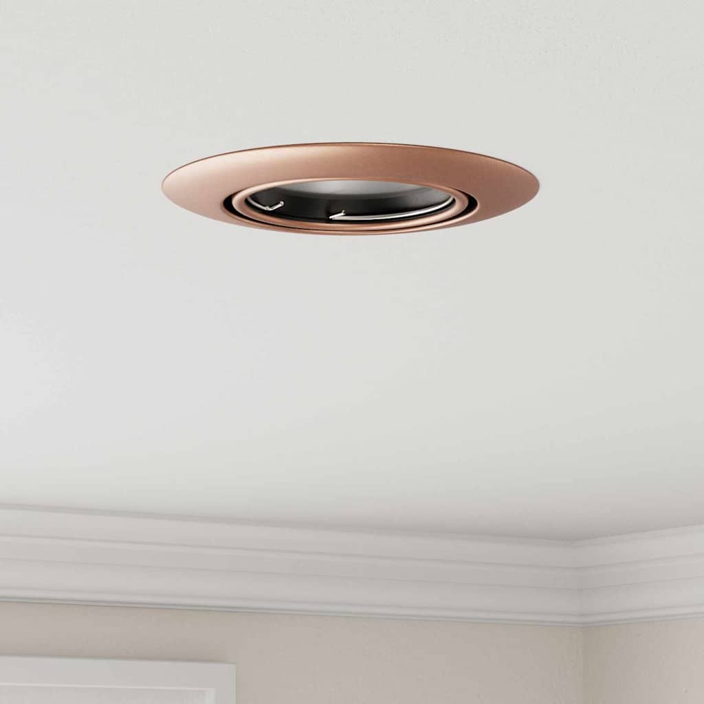 VidaXL spot 12 piezas cobre 9 x 9 x 2,5 cm metal