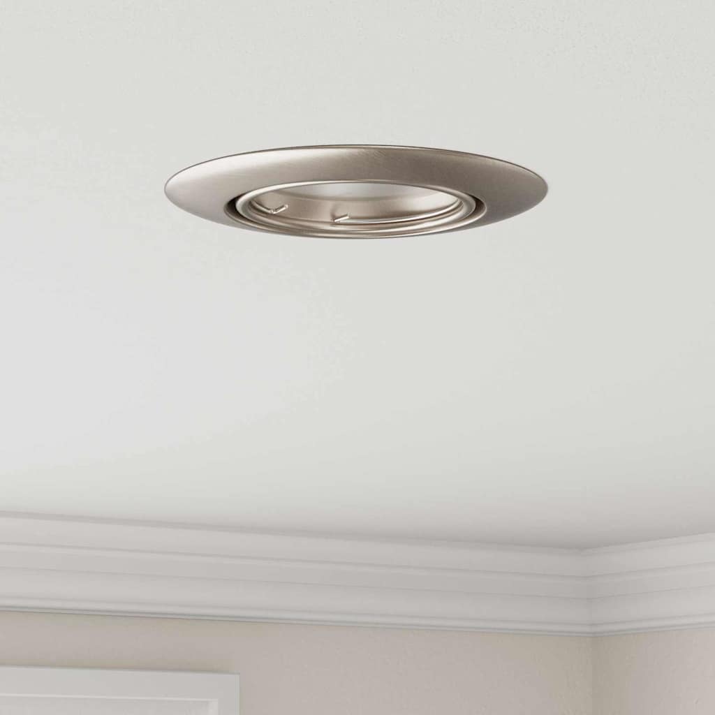 VidaXL spot 6 pz argento 9 x 9 x 2,5 cm in metallo