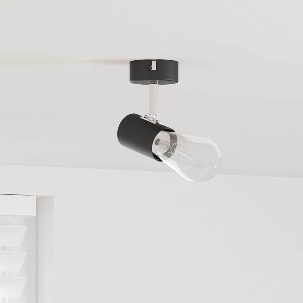 Vidaxx foco de techo con focos negro 6,5 x 6 x 11,5 cm metal