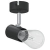 Vidaxx foco de techo con focos negro 6,5 x 6 x 11,5 cm metal