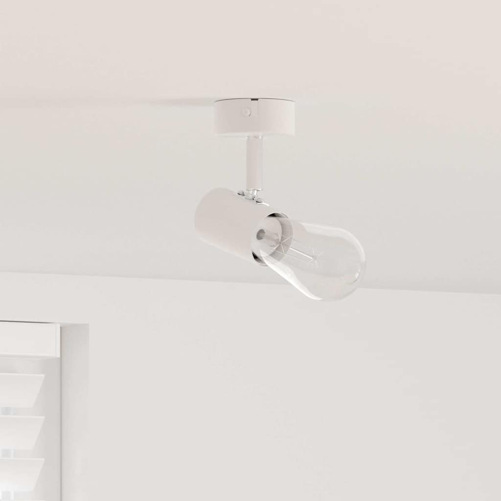 Faretto da soffitto Vidaxxl con faretti bianco 6,5 x 6 x 11,5 cm in metallo