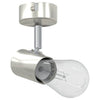 Vidaxl plafondspot met schijnwerpers nikkel 6,5 x 6 x 11,5 cm metaal