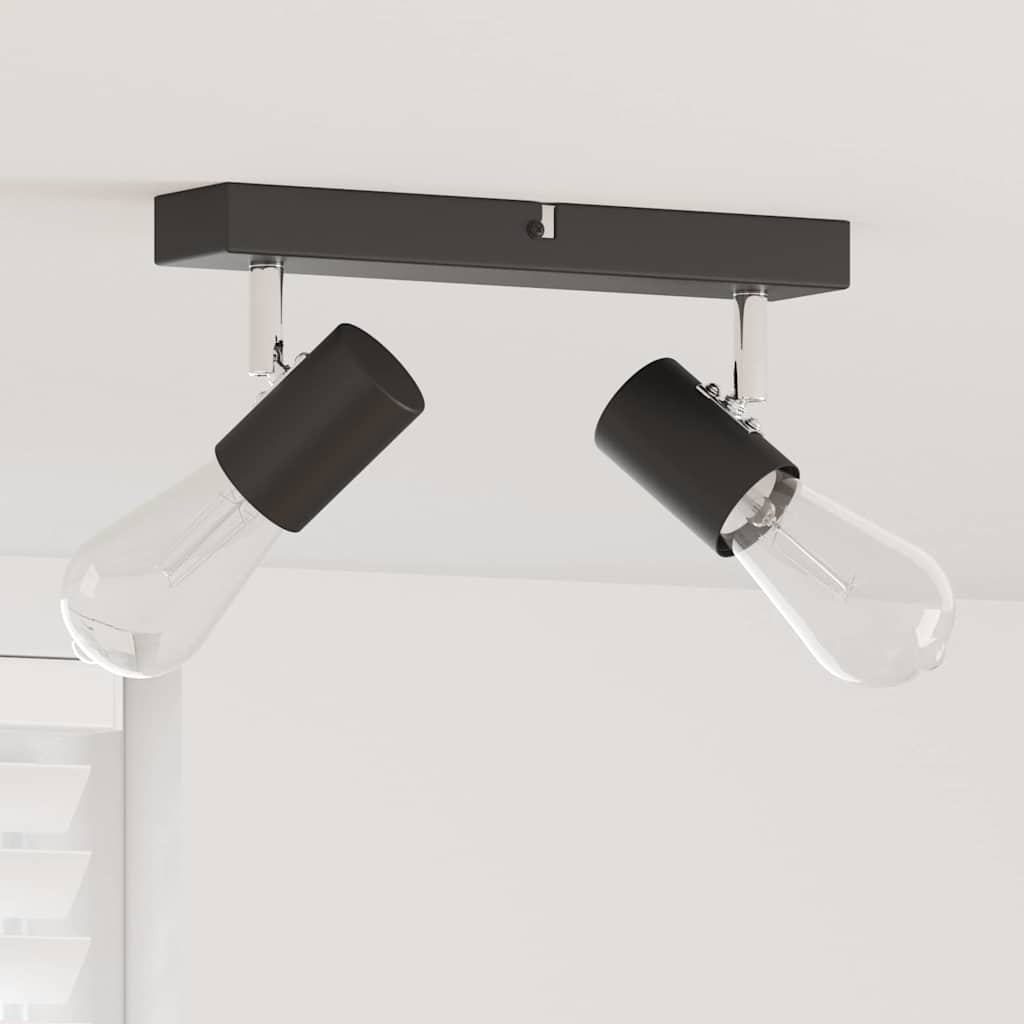 Vidaxx foco de techo con focos negro 26 x 6,5 x 11,5 cm metal