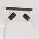 Vidaxx foco de techo con focos negro 26 x 6,5 x 11,5 cm metal