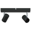 Vidaxl plafondspot met schijnwerpers zwart 26 x 6,5 x 11,5 cm metaal