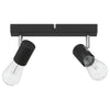 Vidaxl plafondspot met schijnwerpers zwart 26 x 6,5 x 11,5 cm metaal