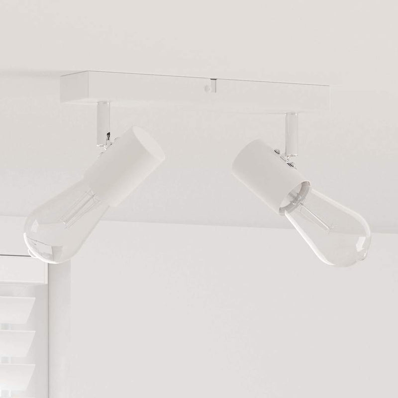 Vidaxl plafondspot met schijnwerpers wit 26 x 6,5 x 11,5 cm metaal