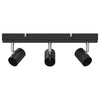 Vidaxx foco de techo con focos negro 38 x 6,5 x 11,5 cm metal