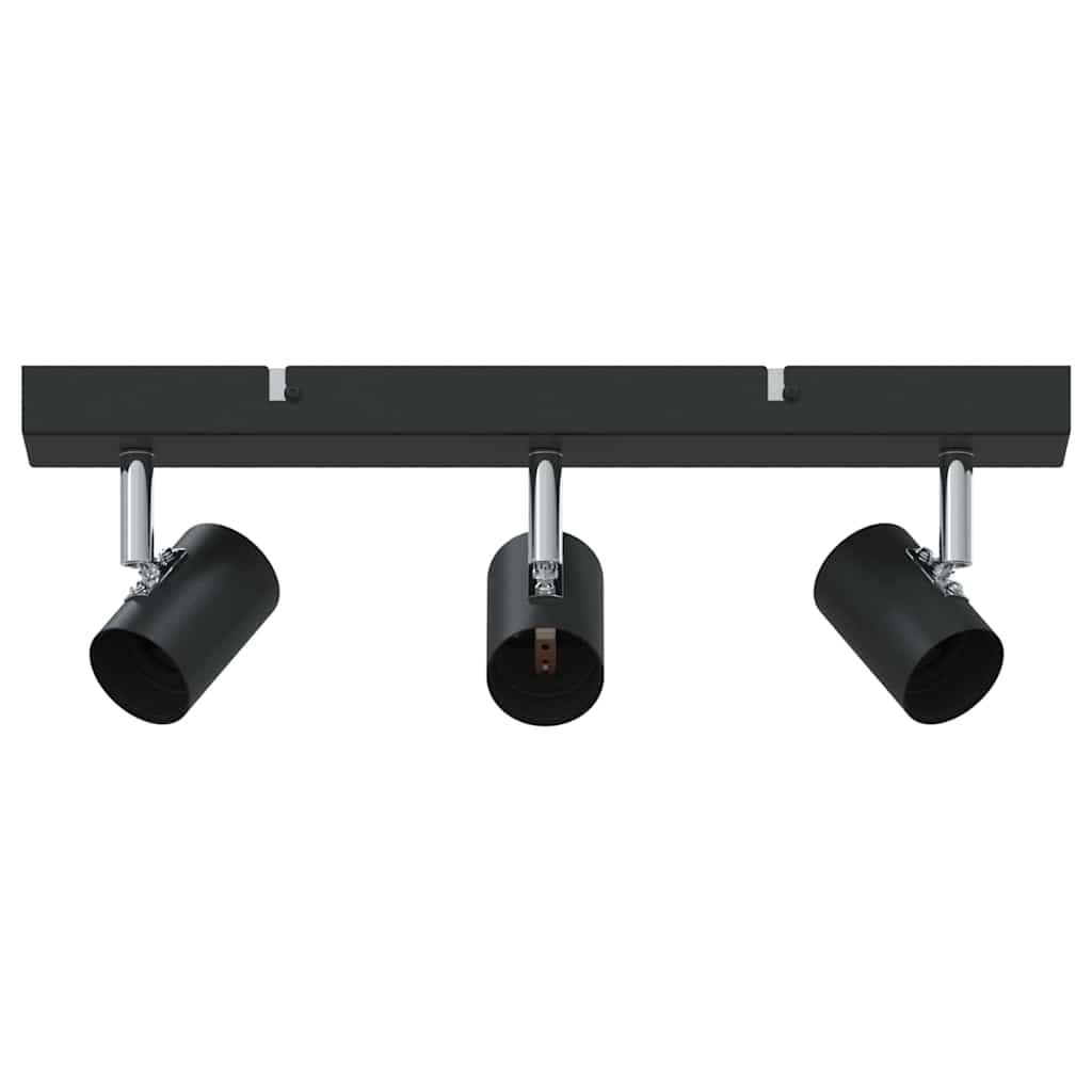 Vidaxx foco de techo con focos negro 38 x 6,5 x 11,5 cm metal
