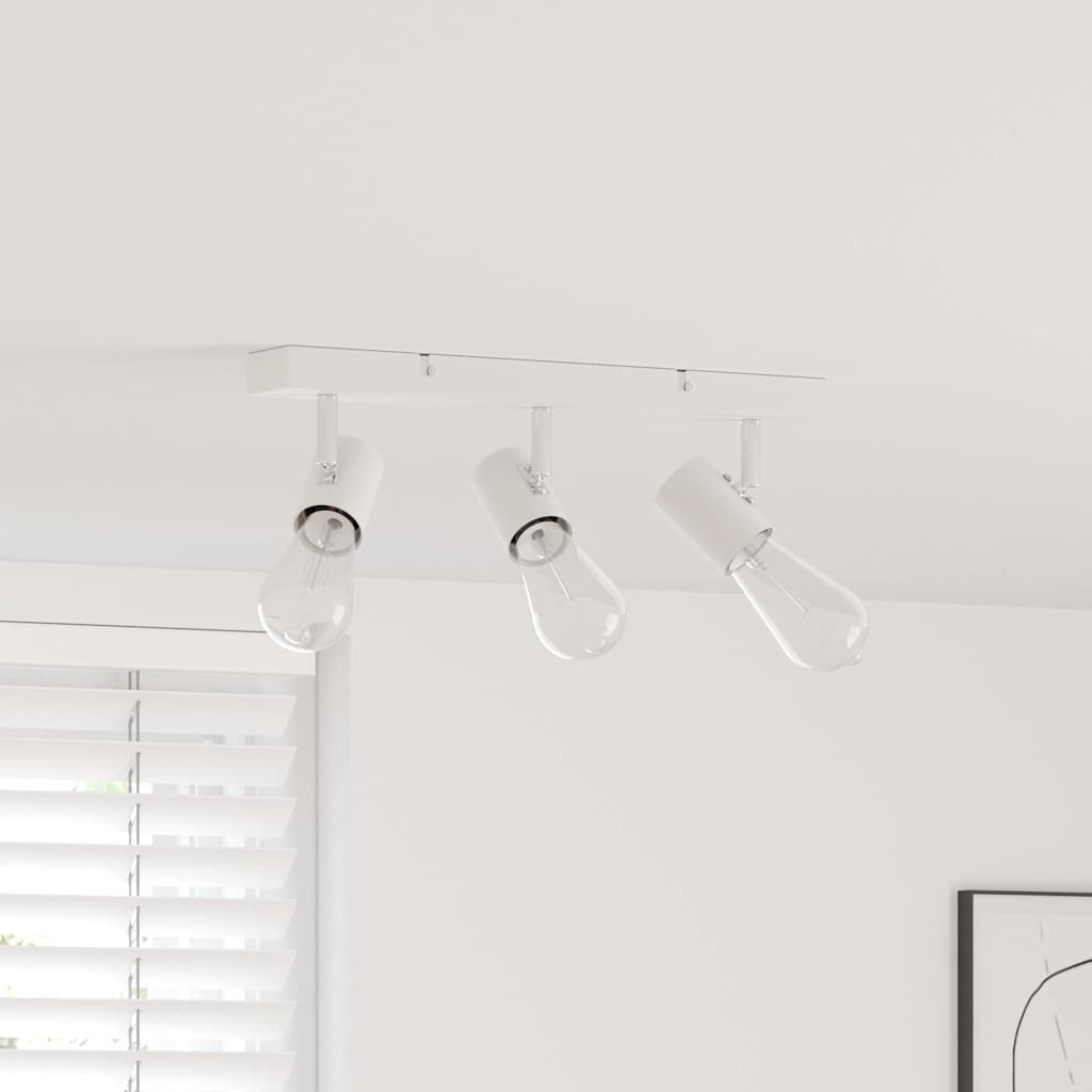 Vidaxl plafondspot met schijnwerpers wit 38 x 6,5 x 11,5 cm metaal