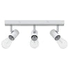 Vidaxl plafondspot met schijnwerpers wit 38 x 6,5 x 11,5 cm metaal