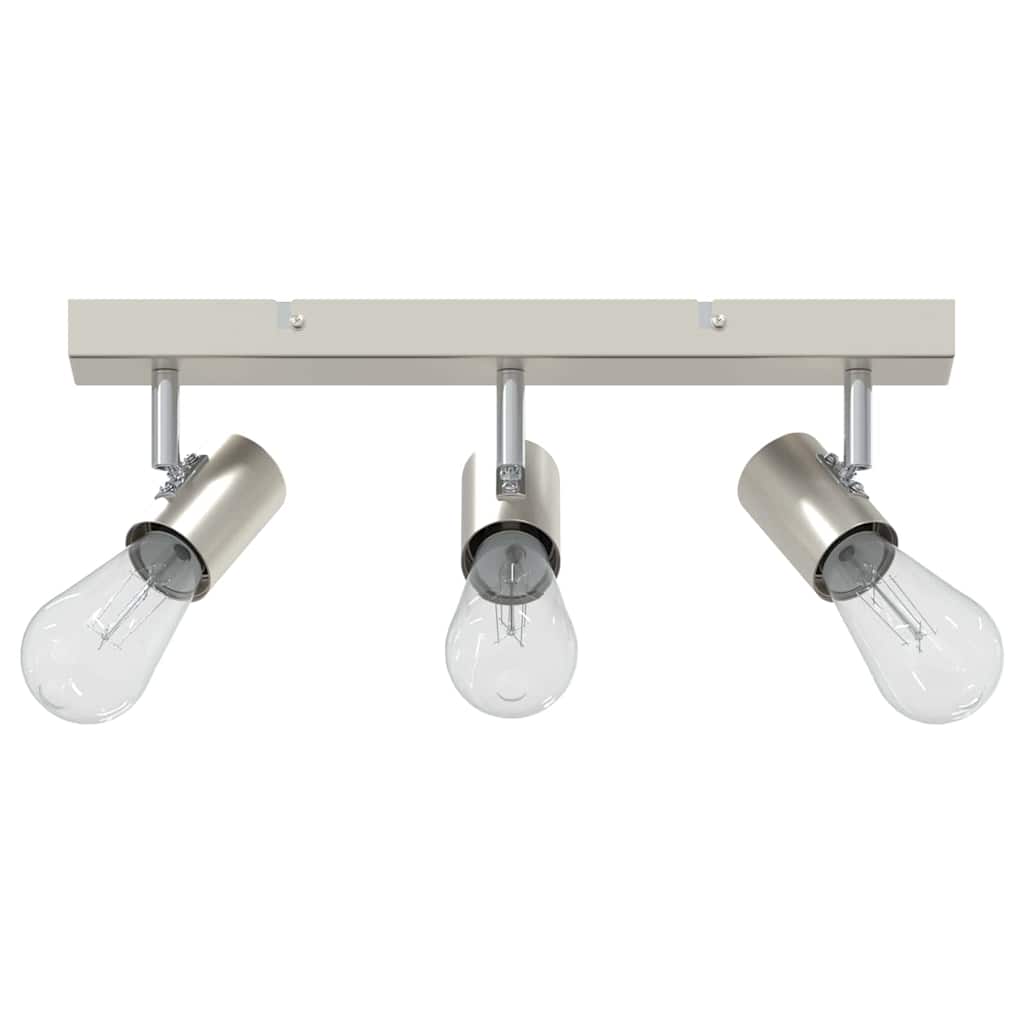 Vidaxxl foco de techo con focos níquel 38 x 6,5 x 11,5 cm metal