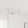 Faretto da soffitto Vidaxxl con faretti bianco 26,5 x 26 x 11,5 cm in metallo