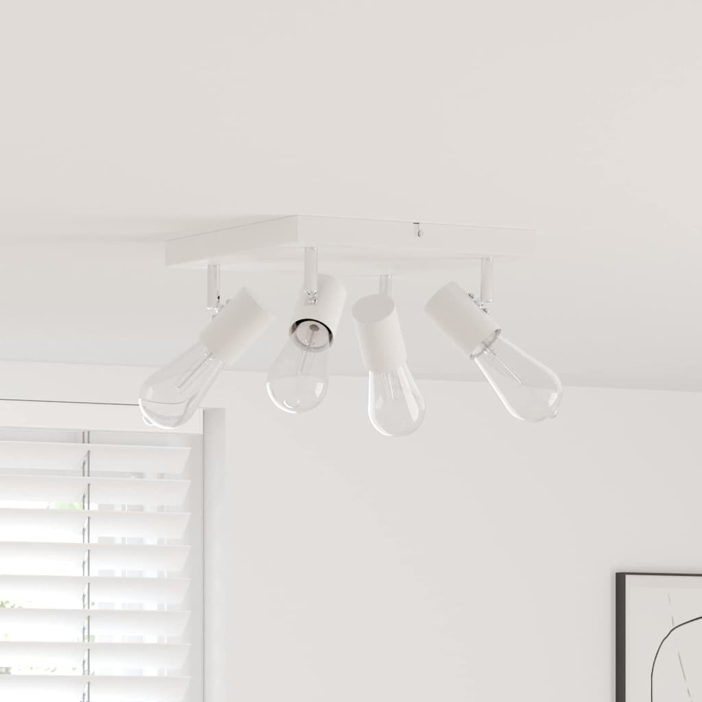 Faretto da soffitto Vidaxxl con faretti bianco 26,5 x 26 x 11,5 cm in metallo