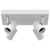 Vidaxl plafondspot met schijnwerpers wit 26,5 x 26 x 11,5 cm metaal