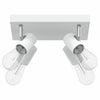 Faretto da soffitto Vidaxxl con faretti bianco 26,5 x 26 x 11,5 cm in metallo