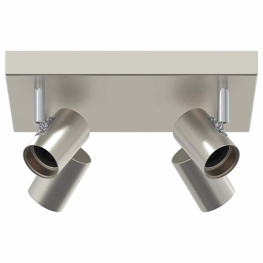 Foco de techo vidaxl con focos níquel 26,5 x 26 x 11,5 cm metal
