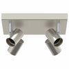 Vidaxl plafondspot met schijnwerpers nikkel 26,5 x 26 x 11,5 cm metaal