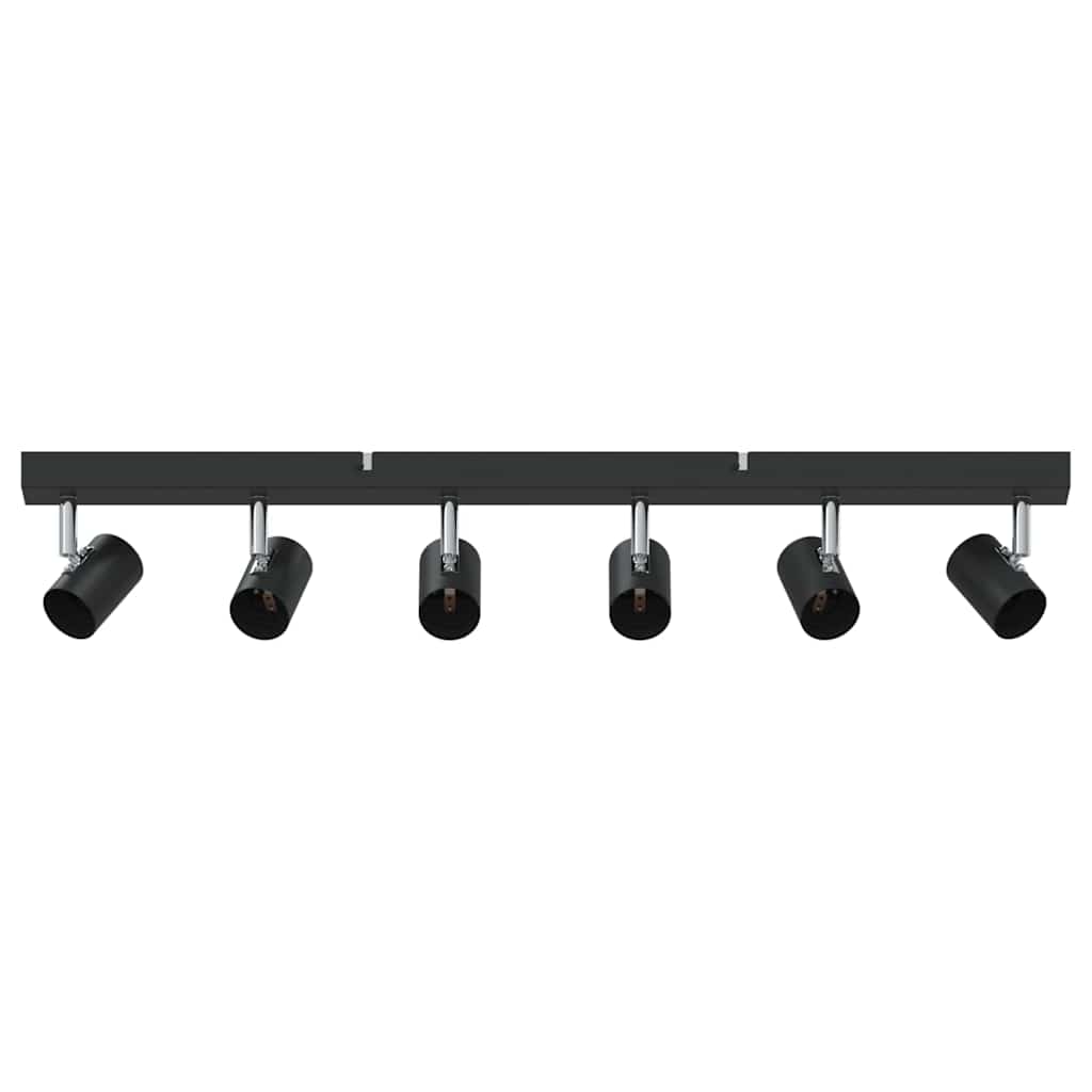 Vidaxx foco de techo con focos negro 73 x 6,5 x 11,5 cm metal