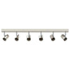 Faretto da soffitto Vidaxxl con faretti nichel 73 x 6,5 x 11,5 cm in metallo