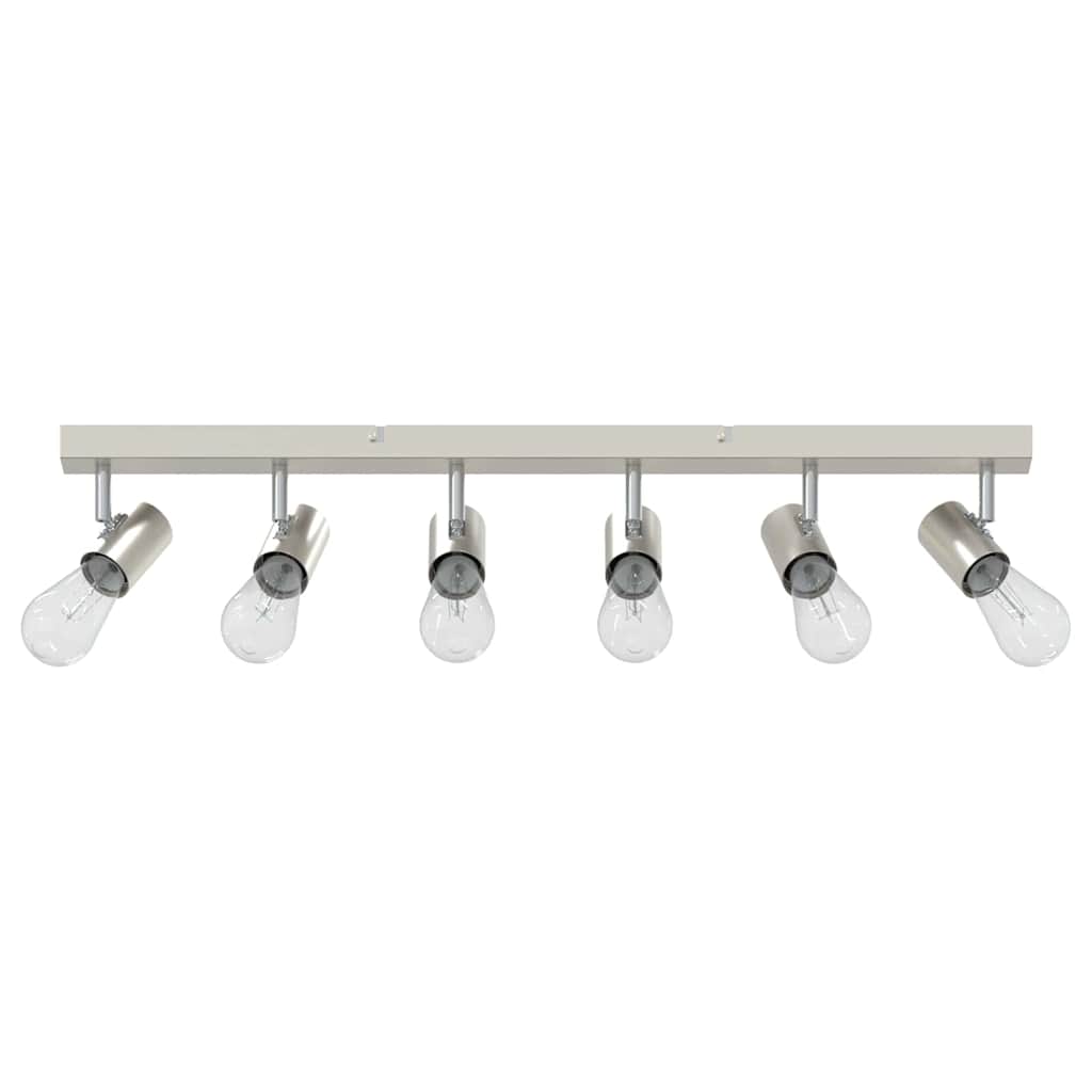 Faretto da soffitto Vidaxxl con faretti nichel 73 x 6,5 x 11,5 cm in metallo