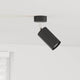 Vidaxxl foco de techo con focos negro 6 x 6 x 16 cm metal