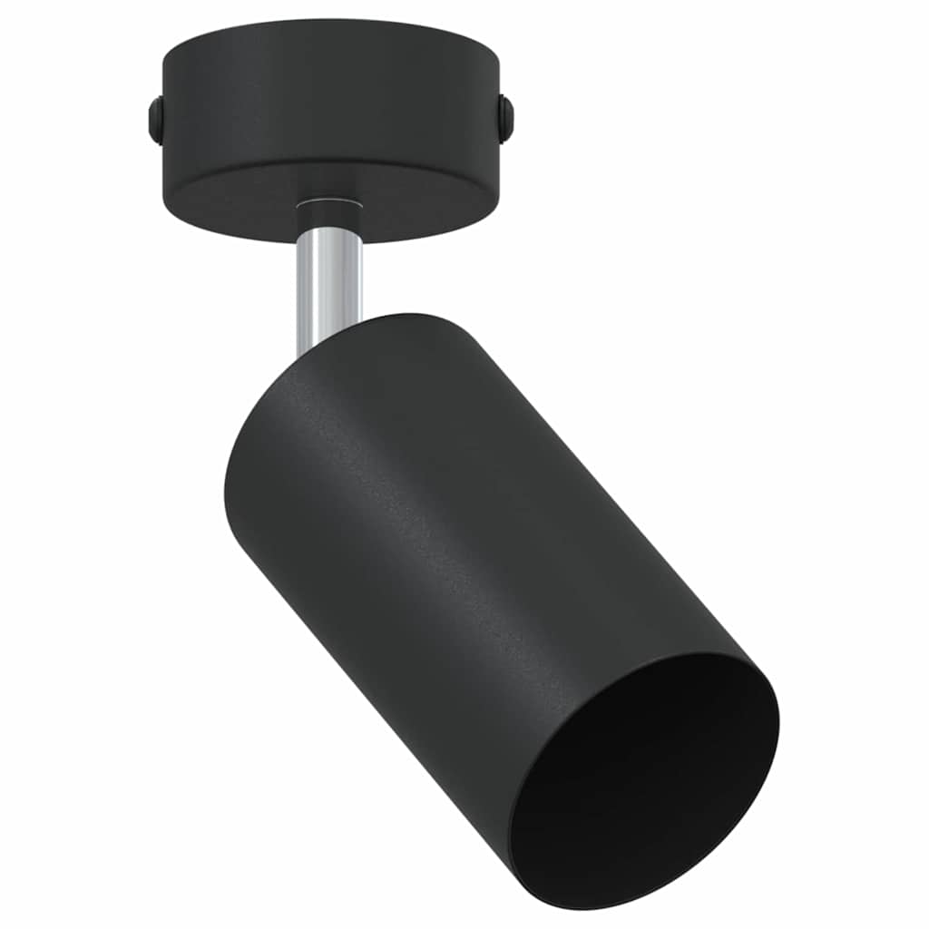 Vidaxxl foco de techo con focos negro 6 x 6 x 16 cm metal