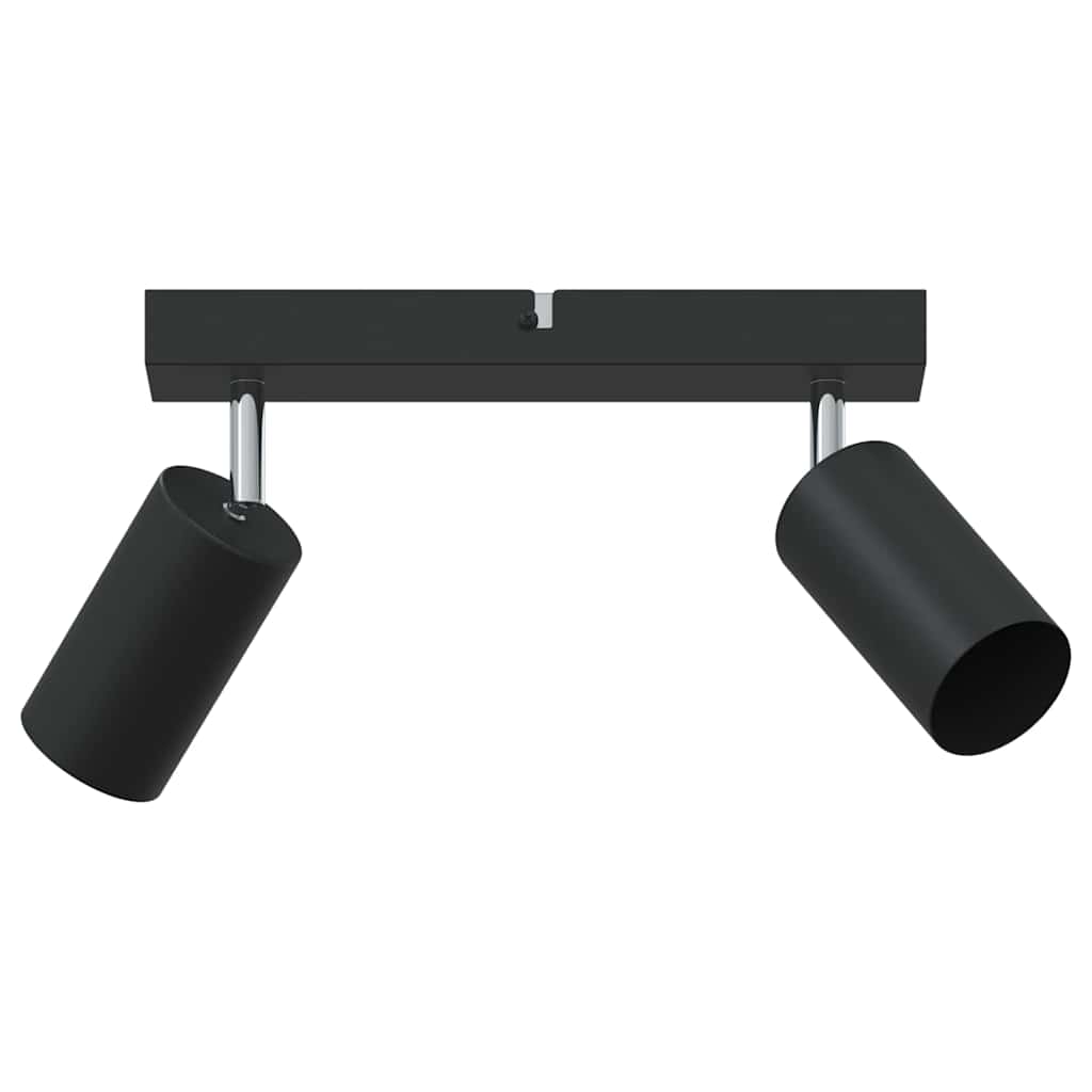 Faretto da soffitto Vidaxxl con faretti nero 26 x 6 x 16 cm in metallo
