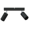 Vidaxl plafondspot met schijnwerpers zwart 26 x 6 x 16 cm metaal