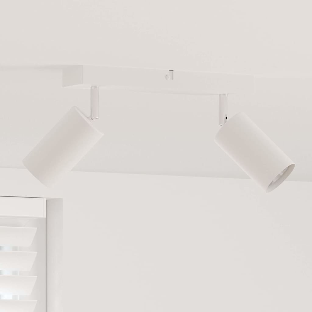 Vidaxl plafondspot met schijnwerpers wit 26 x 6 x 16 cm metaal