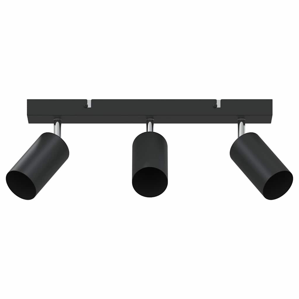 Vidaxx foco de techo con focos negro 38 x 6 x 16 cm metal