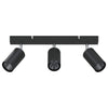 Vidaxx foco de techo con focos negro 38 x 6 x 16 cm metal