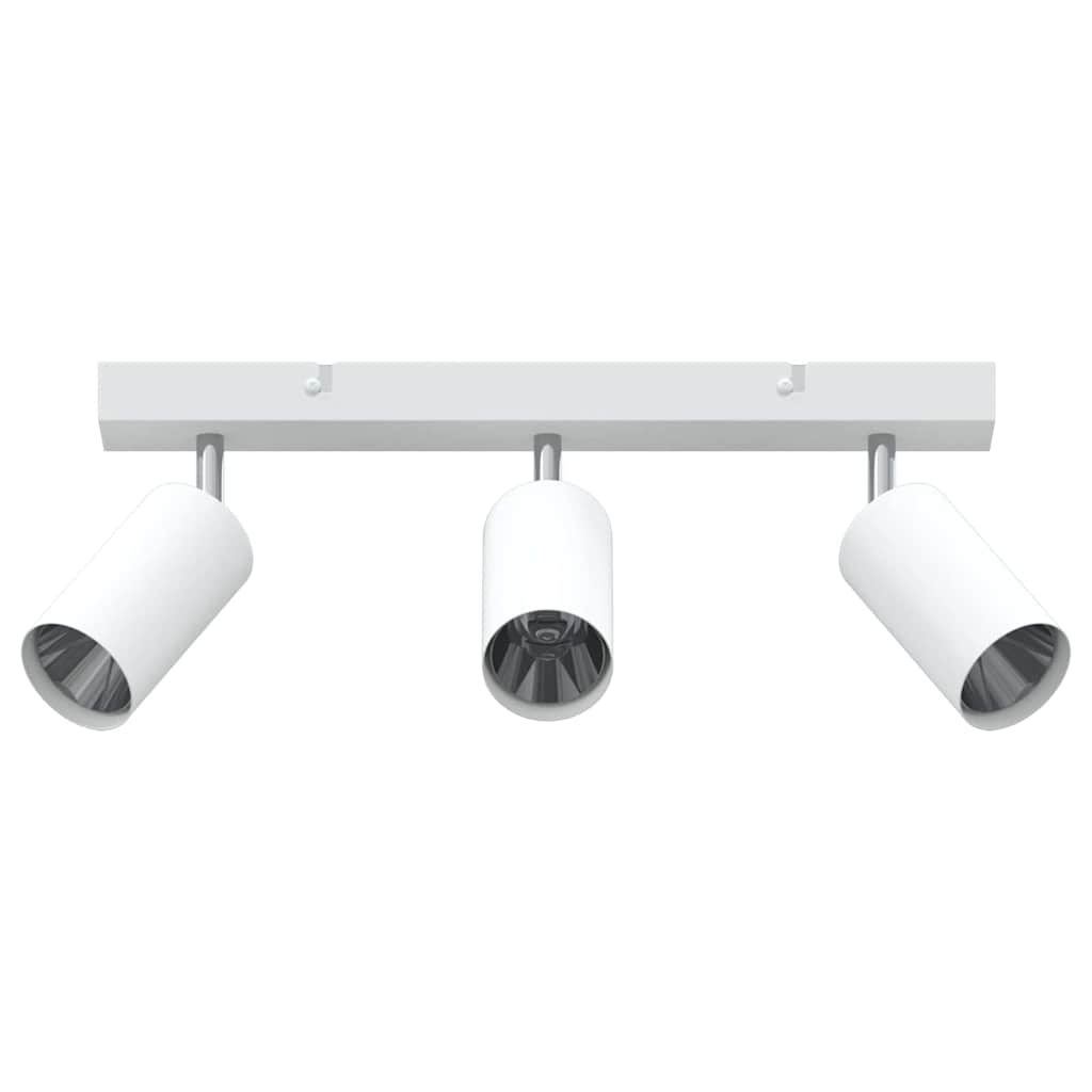 Vidaxl plafondspot met schijnwerpers wit 38 x 6 x 16 cm metaal